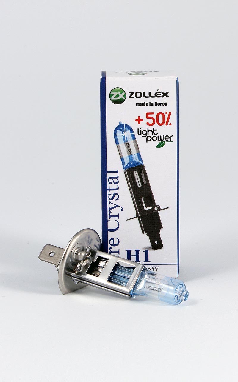 Zollex Лампа авто галоген. H1 12V 55W Pure crystal 60624