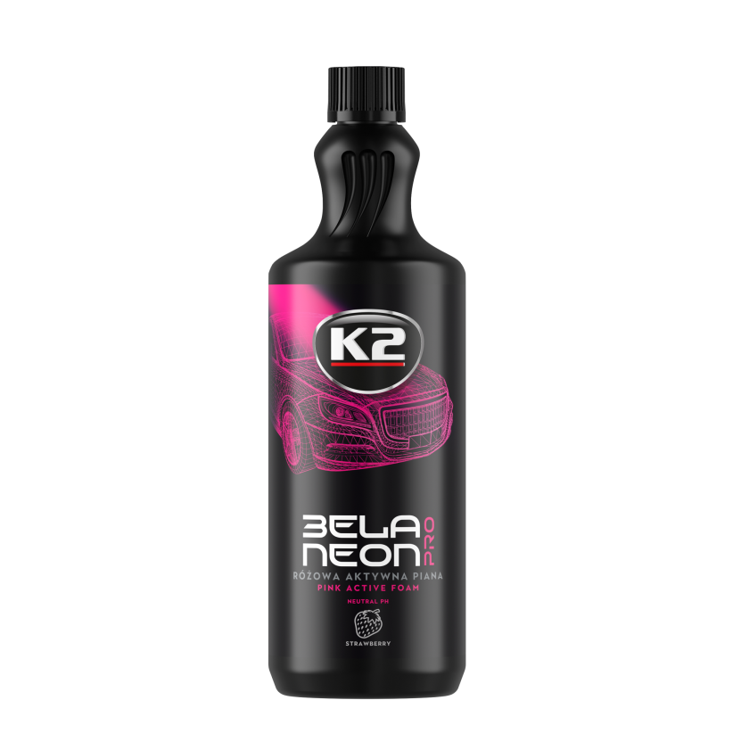 K2 Bela Pro NEON Активна піна для миття авто (рожева) 1л art.D0151