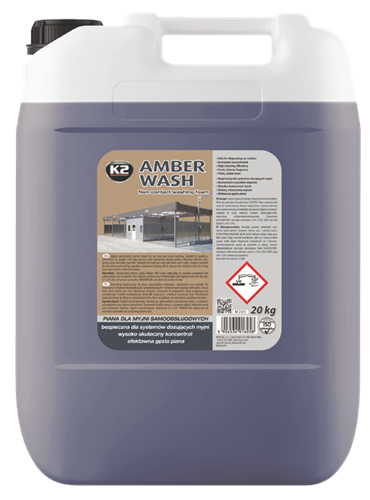 K2 Amber wash висококонц. шампунь для миття авто 20кг.art M205 0,5% z 1,5%