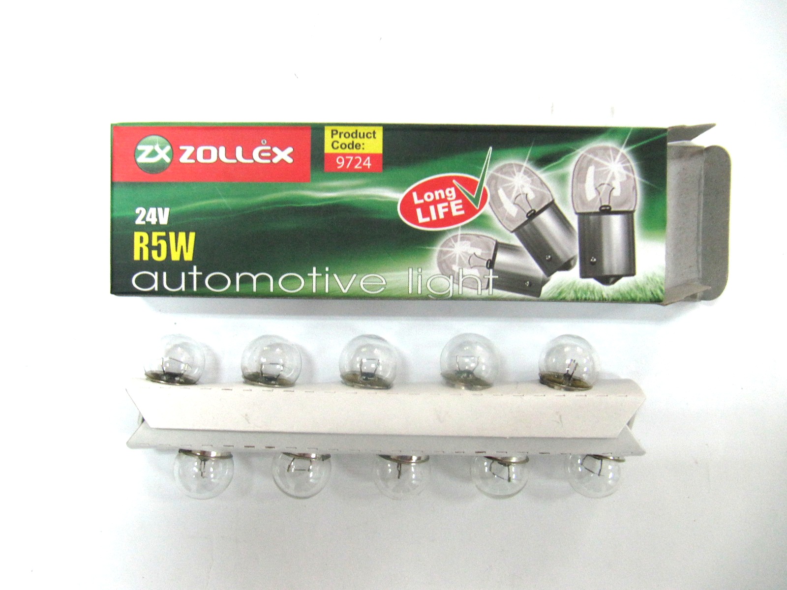 Zollex Лампа автомоб. R5W 24V 9724 (10шт)