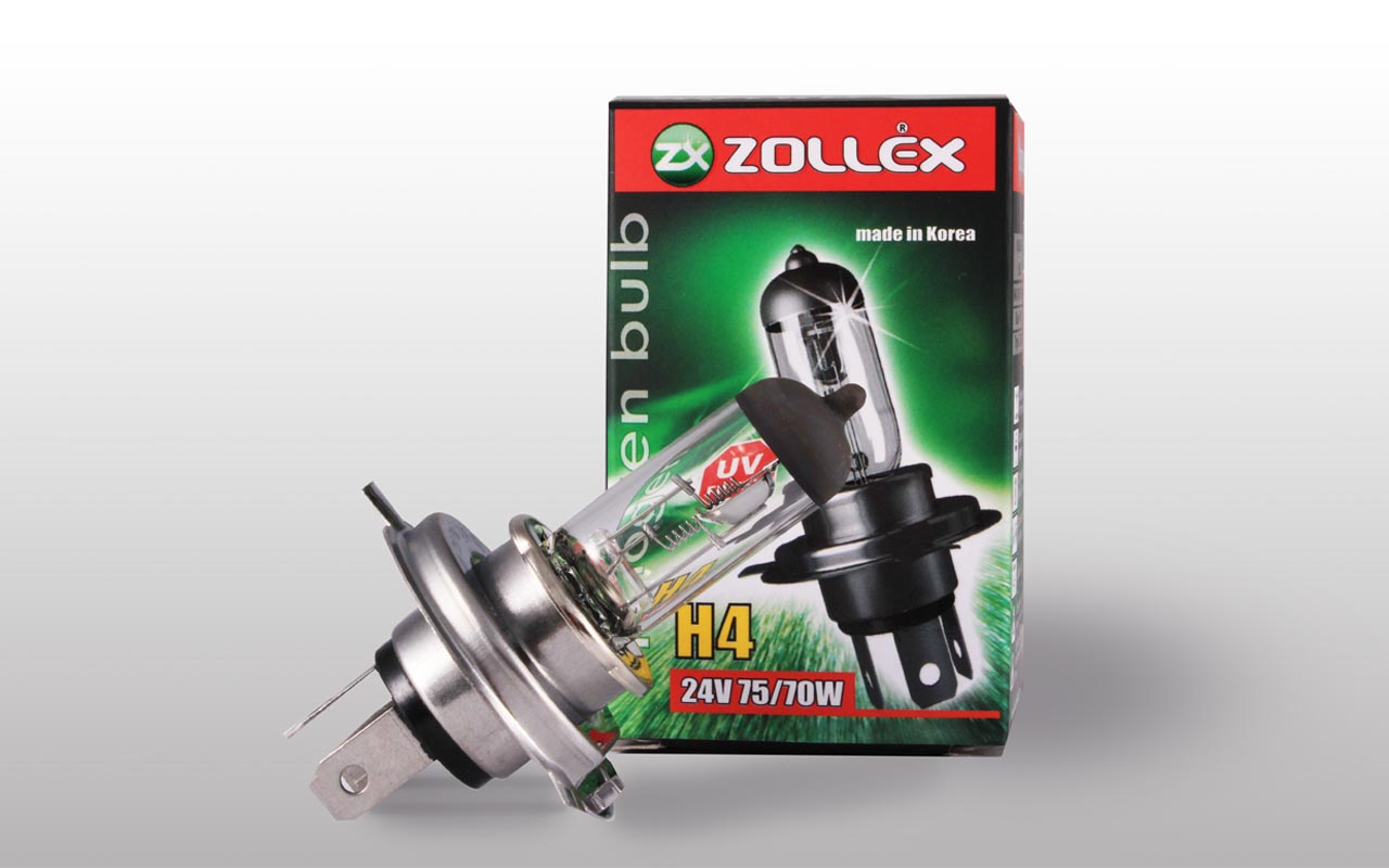 Zollex Лампа авто галоген. H4 24V 75/70W 43T 10027