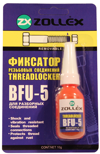 Zollex Фіксатор різьбового з'єднання (синій) 10г BFU-5