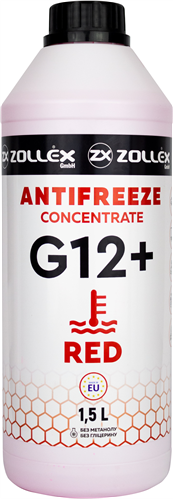 Zollex Антифриз красный концентрат G12+  1,5л  18100