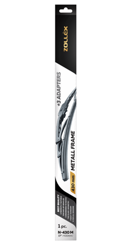 Zollex Щетка стеклоочист. метал 17" (430 mm) N-430 M (1шт.)