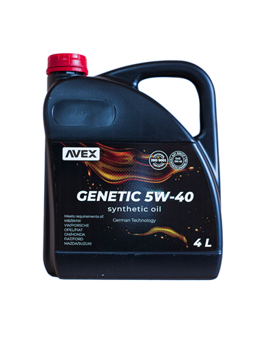 AVEX олива мот. GENETIC 5W40 Synth SN/CF 4л