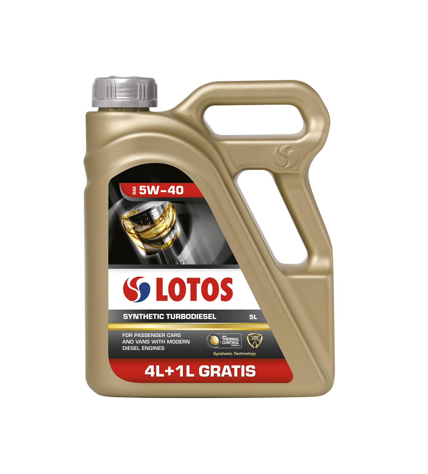 LOTOS Олива SYNTHETIC TURBODIESEL SAE 5W40 (4+1) 5л