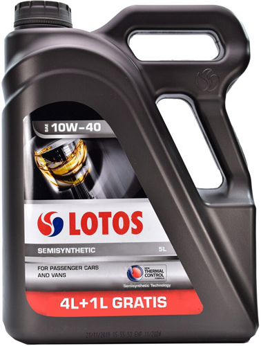 LOTOS Олива Thermal Control SAE10w40 SN Акцiя (4+1)=5л