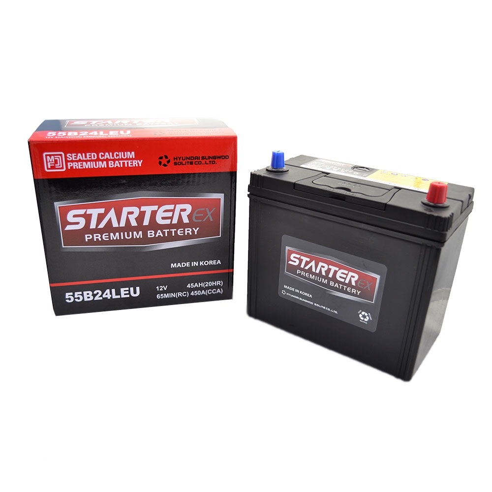 STARTER EX Акумулятор 45Ah Tk (- /+) 450А JAPAN 55B24L