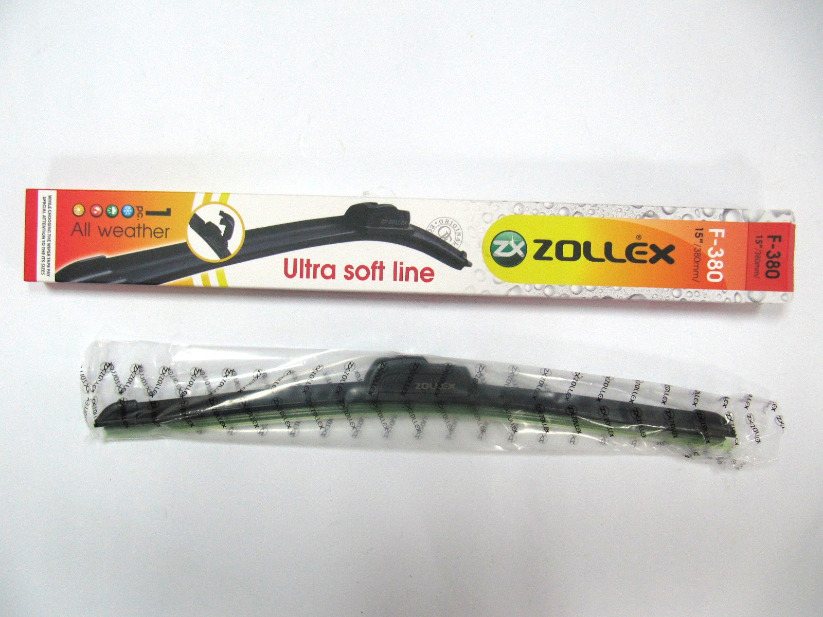Zollex Щітка склоочисника безкорп. 15"(380 mm) F-380 (1шт)