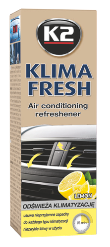 K2 Klima Fresh Очисник освіжувач кондиціонерів (лимон) 150мл. art K222