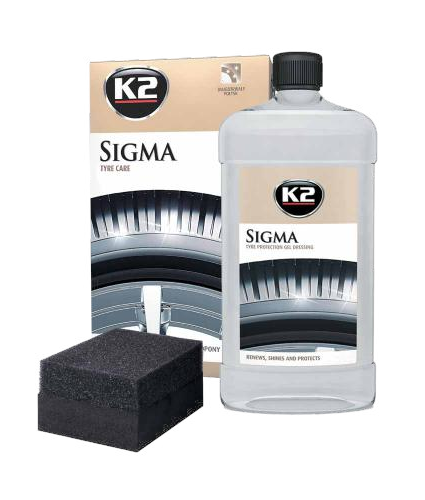 K2 Sigma Гель для полировки-чернения шин 500мл.  art G1571