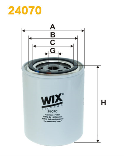 WIX 24070 Фільтр охолоджуюч.рiдини