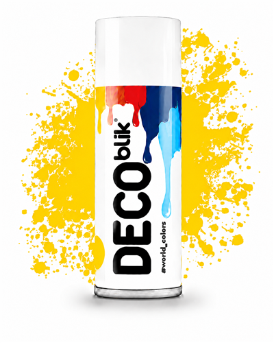 Deco Blik Жаростійка фарба жовта 400мл TE646 15114