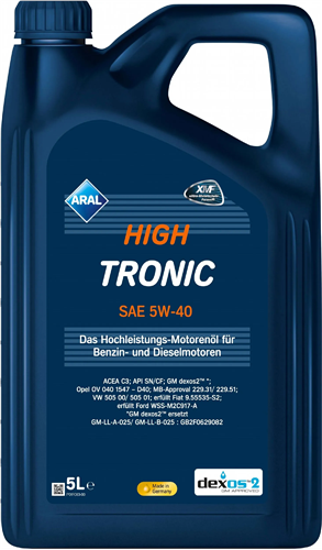 ARAL Масло мот. HighTronic 5w40 5л.