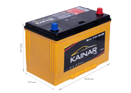 KAINAR Акумулятор 6СТ-100 АПЗ ASIA (+/-)
