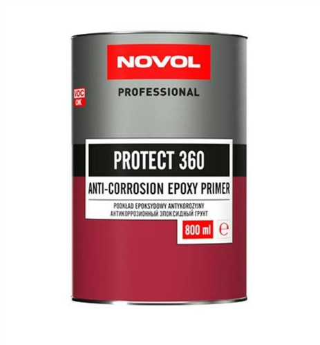 NOVOL Грунт епоксидний чорний Protect360 1+1 0,8 л 91594