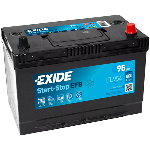 EXIDE Акумулятор 95Ah (-/+) ASIA 800A EL954