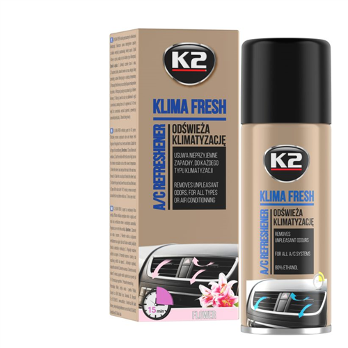 K2 Klima Fresh Очисник освіжувач кондиціонерів (квітка) 150мл. art K222FL