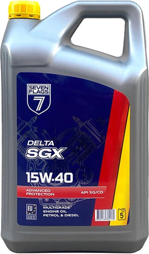 Seven Flags DELTA SGX Олива моторна 15W40 5л SG/CD